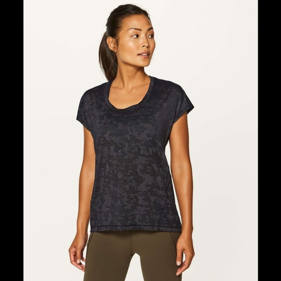 Lululemon miles ahead short sleeve in camo